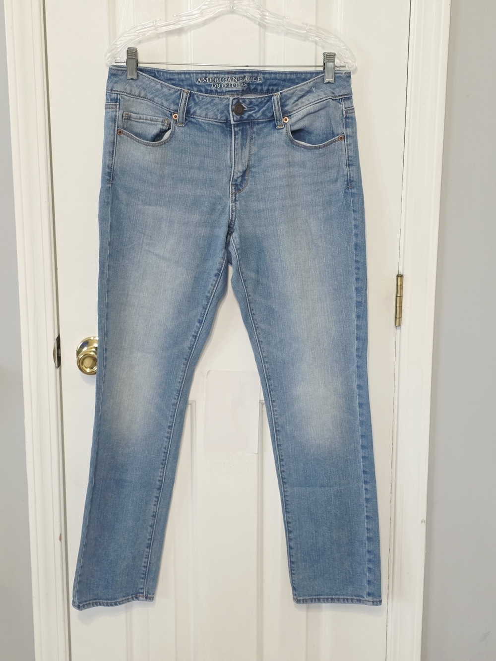 American Eagle Outfitters Light Blue Skinny Jeans 10 Short